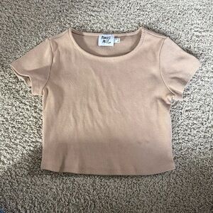 Princess Polly Tan Crop Top